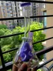 Colorful Purple and clear mother-ships hookahs Fab egg beaker oil Glass Bongs base bong exosphere smoking water pipes dab rig