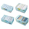 Storage Drawers Jeans Compartment Box Closet Clothes Drawer Mesh Separation Stacking Pants Divider Washable Home Organizer