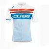 Cube Pro Team Mäns Cykling Kortärmad Jersey Road Racing Skjortor Ridning Cykeltoppar Andas utomhus Sport Maillot S210052801