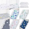 Newborn Baby Apped Crib Sheets130 * 70 см Мультфильм Печатная кровать Лист Детская кровать Матрас Охлаждения для унисекс Baby Boys Girls 2551 Q2