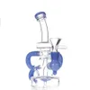 Recycler Oil Rigs Hookahs Thick Glass Water Bongs Smoking pipe Heady Dab Rigs Bongs Water Pipes Colored Perc 14mm joint in stock USA