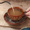 Rhe 250ml Ceramiczny zestaw kawy Puchar Latte Mleko Kubek Kreatywny Kubek Tea Party Lady Walentynki Rocznica Prezent