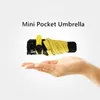 Ombrello da pioggia per ombrellone da viaggio leggero da donna di piccole dimensioni con rivestimento nero leggero Ombrelli estivi da 5 pieghe tascabili portatili da viaggio