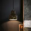 Pendant Lamps Nordic E27 Lamp Semi-transparent Cement Creative Bedroom Hanging Light Dining Room Color Bar Modern Decor Home Fixture