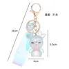 Keychains Creative Christmas Gift Luminous Elk Pendant Glow Frosted Sika Deer Keychain Keyring Handtas Charms Fred22
