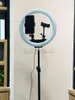 33 cm Çift pozisyonu doldurun lambactouch uzaktan kumanda 13-inç halka led selfie güzellik lambası
