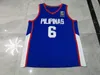 希少バスケットボールジャージーメンズユース女性ビンテージPilipinas Jord Clarkson Philippines Fiba World Size S-5XLカスタム任意の名前または番号