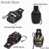 Bolsa de herramientas 9 en 1, cinturón, destornillador, soporte de Kit de utilidad, bolsa de herramientas de tela de nailon 600D de alta calidad, bolsas de bolsillo de cintura para electricista