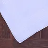 12st / set 40x40cm Män Kvinnor Bomull Handkerchiefs Pure White Classic Hankies Jacquard Striped Pocket Square Handduk DIY Målning