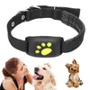 Pet Dogs Cats GPS Tracker Security Alarm Collar Anti-Lost Device Real Time Tracking Locator Kitten Puppy Collars with APP