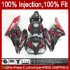 OEM Fairings för Honda CBR 1000 CBR1000 RR CC 04-05 BODY 52NO.134 CBR 1000RR 1000CC CBR1000RR 04 05 Bodywork CBR-1000 2004 2005 Injicering Mold Fairing Kit Red Flames