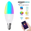 Lampen E14 B22 E27 E26 Smart Control Lamp LED RGB Licht Dimbare 6W RGBW Lamp Wit Decor Thuisaccessoires Alexa Google