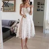 Vrouwen jurk mouwloos off shoulder sexy jurken zomer plus size vintage zwart wit lange partij Prom perspectief 210524