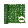 Rouleau de criblage de feuilles artificielles UV Fade Protected Privacy Hedging Wall Aménagement paysager Clôture de jardin Balcon Écran pour décor extérieur Décoratif F