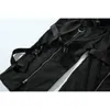 IDEFB Kombinezony Męskie spodnie Wiosna Tidal Hip-Hop Weaving Wstążki Zipper Design Luźne spodnie dla mężczyzn Luźne Przyczynowe 9Y201 210524