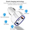 3 in 1 USB Car Charger fast Charging type C QC 3.0 Fasts PD usbc Chargers Cars Phone Chargings Adapter for iPhone Samsung MQ50