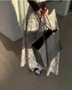 Gonne Coreano Chic Vintage Vita alta Stampa Grandi gonne a battente Donna Mujer Faldas Allentato Elegante Temperamento Abbigliamento Moda 210610