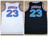 Navire de nous Michael MJ # 23 Tune Squad Space Jam Basketball Jersey Movie Men's All Stitted White Black Jerseys Taille S-3xl Top Quality