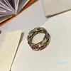Оптово-мода аксессуары классические конфеты цветное металлическое кольцо с размером 2 цвета
