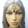 Femme Magic Pentagram Tead Chain Pagan Sorccifraft Black Water goutte bijoux cheveux