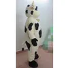 Traje de mascote de vacas de Halloween de alta qualidade dos desenhos animados vaca leiteira personagem de tema de anime tamanho adulto festa de aniversário de carnaval de natal vestido extravagante