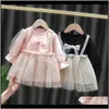 Dresses Clothing Baby Kids Maternity Drop Delivery 2021 Springtime Children Girl For Child Girls Clothes 1Yearold Baby Birthday Princess Part