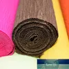 Party 250 * 25cm Origami Crepe Paper Multicolor Wrinkled Roll Bröllopsfestival Blomsterdekoration DIY Presentförpackningsmaterial