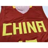 Nikivip Custom Retro Yao Ming # 13 Team China Maglia da basket cucita rossa Taglia S-4XL Qualsiasi nome e numero Maglie Yao di alta qualità