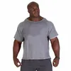 Herr T-shirts Sommar Gym Fitness Bodybuilding T-shirt Bomull Kortärmad O-hals Casual Toppar Mode Man Muscle Workout Undershirt