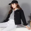 Femmes Veste Hiver Rose Jean S Coréen Mignon Vintage Court Femelle Automne Boyfriend Crop Rétro Denim 210428