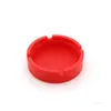 Portable Solid Color Rubber Ashtray and Red Wine Antiskid Pad High Temperature Smoking Accessories Tool 9 Colors T500608