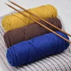 1pc 100g / PCS Chunky Fil laine mélanges de laine pour tricoter à la main Sweater Chant de couverture Chapeaux Soft filetage Crochet Coton jouets DIY Fils Knit Y211129