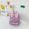 Sacs pour enfants filles sacs à dos arcs Sequin bébé enfants sac d'école en cuir mode cartable livre dentelle clair mignon accessoires