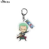 Nieuwe Collectie One Piece Cosplay Sleutelhanger Luffy Nami Zoro Sanji Chopper Usopp Acrylic Cartoon Figures Sleutelhanger Anime Toys Tas Charm G1019