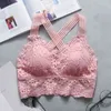 Moda Casual Mulheres Lady Lace Strap Bras Tops Tube CH Envoltório Mulher Underwear Cross Beauty Back Tank Tops X0507