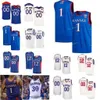 Sj NCAA College Kansas Jayhawks Basketball Jersey 16 Clyde Lovellette 2 Lagerald Vick 14 Malik Newman Custom Stitched