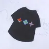 Vêtements pour chiens Designer de mode T-shirt d'impression de lettres minces pour chiens Chats Vêtements Taille Plus Rose Noir Bleu