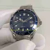 Real Po In Original Box Mens Automatic Watches Men Blue Dial 007 Rostfritt stål Armband Limited Edition Professional Asia 281301Q