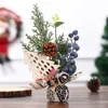 クリスマスプラスチック偽の花リビングルーム装飾テーブル植物家の装飾花の結婚式の装飾乾燥植物