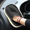 Microfiber шерсть мягкая авто стиральная перчатка для чистки автомобиля перчатки мотоциклетные машины мотоцикл