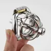 Nxy Chastity Device Rings Stainless Steel Stealth Lock Male with Catheter Cock Cage Penis Ring Belt 1210