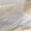 Luxury Jacquard White Curtain for Bedroom Hollow Lace Bottom Delicate Elegant French Window Drapes JS56C 210913