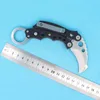 Karambit Claw Knife 440C Satin Blade G10 Handle EDC Pocket Tactical Knives With Nylon Sheath Xmas Gfit