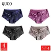 4 Pcs/lot brand Women panties Ladies Lingerie Ice silk seamless underwear women sexy 210730