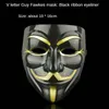 Film V för Vendetta Team Halloween Cosplay Plastic Mask Horror Adult Children Rollspel Reprops Gift6531407