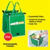 Grab bag clip to cart shopping bag Borsa pieghevole Eco-friendly Riutilizzabile Carrello grande Supermercato Borse di grande capacità LC531