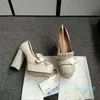 2021 designer de moda feminina sapatos formais super salto alto mesa de água borla botão de metal logotipo qualidade autêntico luxo elegante 35-41 665