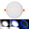 Ultra Slim 3W 6w 9w 18w 24w Round Square RGB LED Panel Light Cool White Lamp Recessed Acrylic Downlight AC 110-220V Remote c