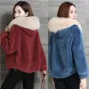 Women's Leather & Faux 2021 Womens Winter Autumn Fake Sheep Fur Jakets Short Section Xs/3Xl Female Coats Hooded Man-Made Outwears K1108