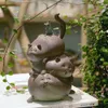 Everyday Collection Cute Animal figurine Fairy Garden Home Decoration Mini Cat Statuette Desktop Decor Girl gifts 210804